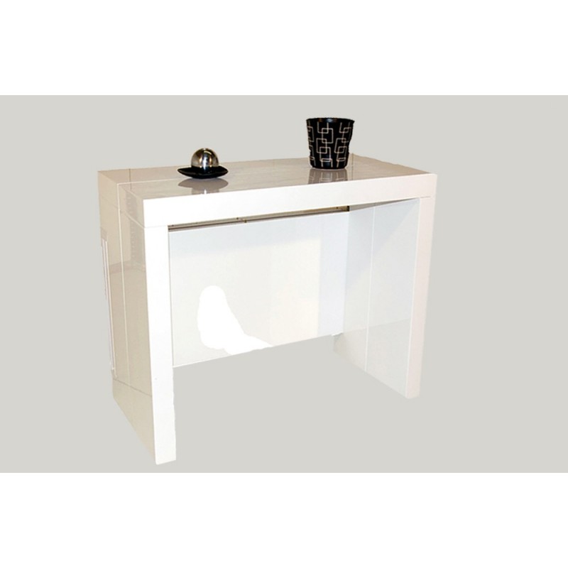 Table Console Extensible Milano Blanc