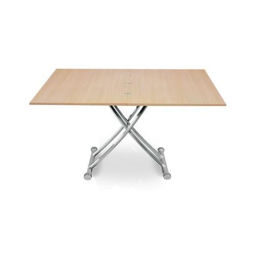 Table basse relevable Clever XL Chêne Clair