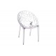 Lot de 4 Chaises ANGELO Transparentes Empilables